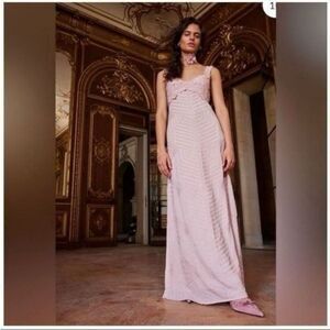 NWOT Free People Coastal Treasures Maxi Dress crochet size Medium